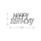 Beistle 1/2oz. Black, Gold & Silver Happy Birthday Fanci-Fetti Packs, 3ct.